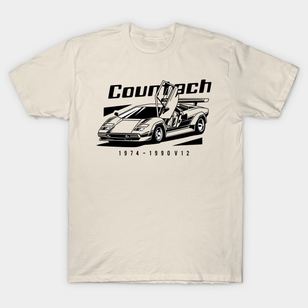 Lamborghini Countach T-Shirt by celengan